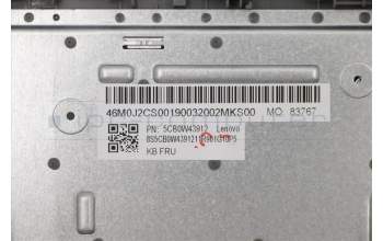 Lenovo 5CB0W43912 COVER Upper Case ASM_BE W 81VS PG