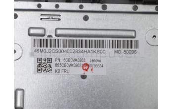 Lenovo 5CB0W43933 COVER Upper Case ASM_IT W 81VS PG