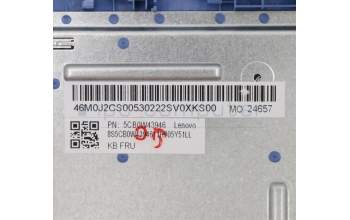 Lenovo 5CB0W43946 COVER Upper Case ASM_UK W 81VS IB