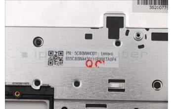Lenovo 5CB0W44301 C-Abdeckung mit Tastatur, Französisch, Mineralgrau, Hintergrundbeleuchtung