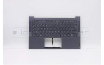 Lenovo 5CB0X55872 C-Abdeckung mit Tastatur, Deutsch, Grau, Hintergrundbeleuchtung