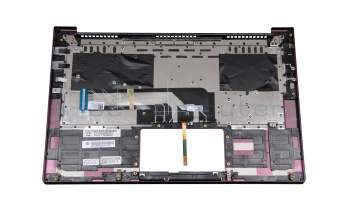 5CB0X55922 original Lenovo keyboard incl. topcase UK (english) purple/purple with backlight