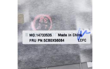 Lenovo 5CB0X56084 C-Abdeckung mit Tastatur, Tschechisch, Platingrau, Hintergrundbeleuchtung, Fingerabdruck