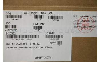 Lenovo 5CB0X56484 C-Abdeckung mit Tastatur, Englisch (GB), Tiefblau, Ohne_Hintergrundbeleuchtung, Ohne_Fingerabdruckscanner