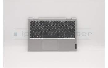 Lenovo 5CB0X56503 C-Abdeckung mit Tastatur, Deutsch, Platingrau, Nicht_beleuchtet, Ohne_Fingerabdruckscanner