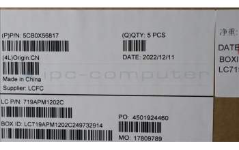 Lenovo 5CB0X56817 COVER Upper Case ASM_FR L81WC FPABDIS