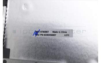 Lenovo 5CB0X56837 C-Cover with keyboard,Italian,Platinum Grey,Non_Backlight,Non_Fingerprint