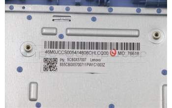 Lenovo 5CB0X57007 COVER Upper Case ASM_GR W 81VU IB