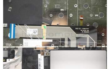 Lenovo 5CB0Y85381 C-Abdeckung mit Tastatur, Griechisch, Platingrau, Hintergrundbeleuchtung, Fingerabdruck