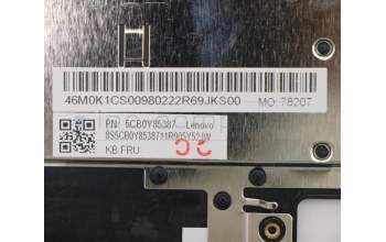 Lenovo 5CB0Y85387 COVER Upper Case ASM_SA BL FP W81X1PG