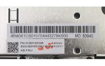 Lenovo 5CB0Y85396 COVER Upper Case ASM_UK NBL FP W81X1PG