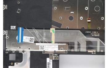 Lenovo 5CB0Y85511 C-Cover with keyboard, Belgian, Grey, Backlight, Fingerprint, UK