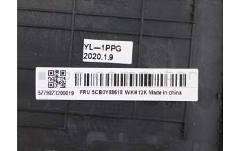 Lenovo 5CB0Y88618 C-Abdeckung mit Tastatur, USA – Englisch, Schwarz, Hintergrundbeleuchtung, Fingerabdruck