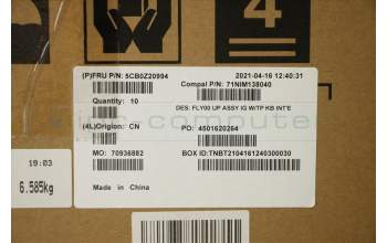 Lenovo 5CB0Z20994 COVER UpperCase ASM C81YT KB INT\'E