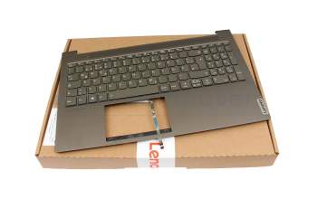 5CB0Z31025TO1705240342 original Lenovo keyboard incl. topcase DE (german) dark green/dark green with backlight