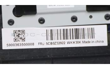 Lenovo 5CB0Z32922 COVER UpperCase ASM C82EH KB UK