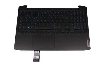 5CB0Z33221 original Lenovo keyboard incl. topcase DE (german) black/black with backlight