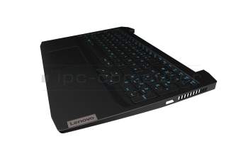 5CB0Z33221 original Lenovo keyboard incl. topcase DE (german) black/black with backlight