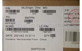 Lenovo 5CB0Z48340 COVER Upper Case ASM_UKR L82GXFPIGDIS