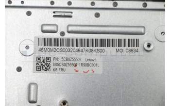 Lenovo 5CB0Z55506 COVER Upper Case ASM_US INTE W 82GW PG