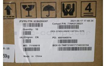 Lenovo 5CB0Z69387 COVER hing cap R+L