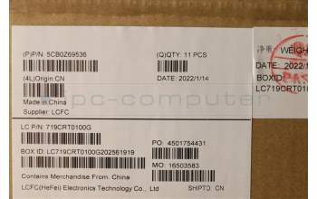 Lenovo 5CB0Z69536 COVER FRU COVER T14G2_CCOVER_WS_FP_AM NE