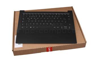 5CB0Z69779 original Lenovo keyboard incl. topcase DE (german) black/black with backlight