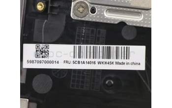 Lenovo 5CB1A14016 COVER Upper C81YM AL_BLK FP BLKB_PORT