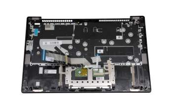 5CB1A14134 original Lenovo keyboard incl. topcase DE (german) grey/grey with fingerprint