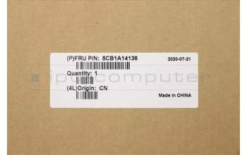 Lenovo 5CB1A14136 C-Abdeckung mit Tastatur, Bulgarisch, Schwarz, Hintergrundbeleuchtung, Fingerabdruck