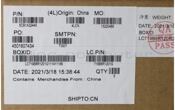 Lenovo 5CB1A22445 COVER Upper Case ASM_NORDICL82BJDM