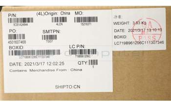 Lenovo 5CB1A24844 COVER Upper Case ASM_SPAL81YQBLNFPPGML