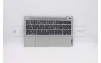 Lenovo 5CB1A24857 C-Cover with keyboard, Czech/Slovakian, Platinum Grey, Backlight, Fingerprint