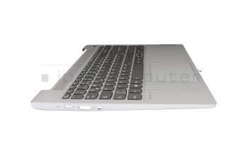5CB1A24863 original Lenovo keyboard incl. topcase DE (german) anthracite/silver with backlight fingerprint