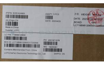 Lenovo 5CB1A24905 Upper Case ASM_PORL81YQBLNFPGGML