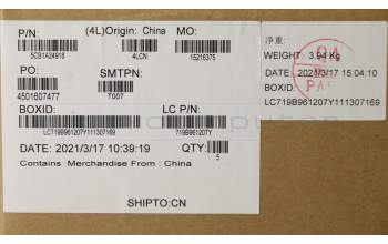 Lenovo 5CB1A24918 COVER Upper Case ASM_BELL81YQBLFPGGML