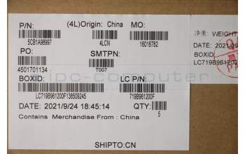 Lenovo 5CB1A98997 COVER Upper Case ASM_FRAL81YQNBLFPPGML