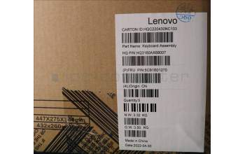 Lenovo 5CB1B01270 C-Abdeckung mit Tastatur, Schweiz, Eisengrau, Hintergrundbeleuchtung