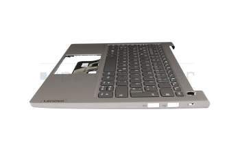 5CB1B02457 original Lenovo keyboard incl. topcase DE (german) grey/grey with backlight