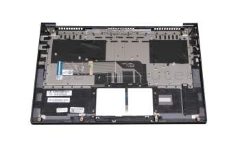 5CB1B05291 original Lenovo keyboard incl. topcase DE (german) grey/grey with backlight