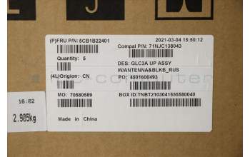 Lenovo 5CB1B22401 COVER Upper Case ASM_RUS C 82FN BL