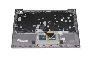 5CB1B33241 original Lenovo keyboard incl. topcase DE (german) grey/grey with backlight