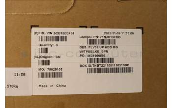 Lenovo 5CB1B33754 COVER Upper Case ASM_SPA C 20VD HDMGBL