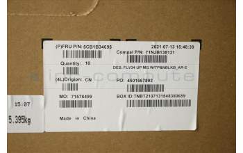 Lenovo 5CB1B34695 COVER Upper Case ASM_ARA C 20VD MGNBL