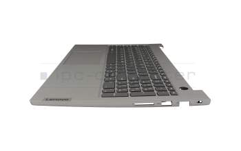 5CB1B34810 original Lenovo keyboard incl. topcase US (english) grey/grey with backlight