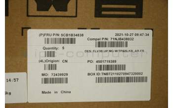 Lenovo 5CB1B34838 COVER UpperCaseASM_FRA/ARA C20VG MGBL