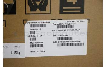 Lenovo 5CB1B35063 COVER UpperCaseASM_UKE C20VE MGNBL