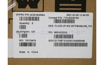 Lenovo 5CB1B35064 COVER UpperCaseASM_ITA C20VE MGNBL