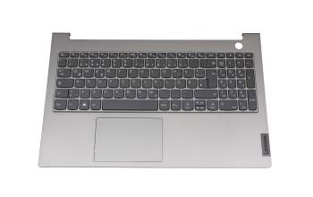 5CB1B35072 original Lenovo keyboard incl. topcase DE (german) dark grey/grey
