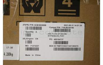 Lenovo 5CB1B35098 COVER UpperCaseASM_POR C20VE HD MGNBL